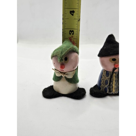 Vintage 1972 Kelloggs Cereal Wooden People ROBIN HOOD & Friend Figure LOT - Picture 7 of 9